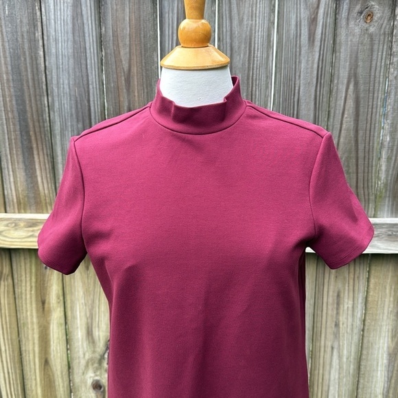 STAUD ‘Diam’ mock neck dress with ruffle hem, size Large - Picture 4 of 9